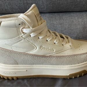Reebok Cream High-Top Sneakers
